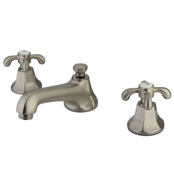 Kingston Brass KS4468TX 8" Widespread Bathroom Faucet, Brushed Nickel KS4468TX - main
